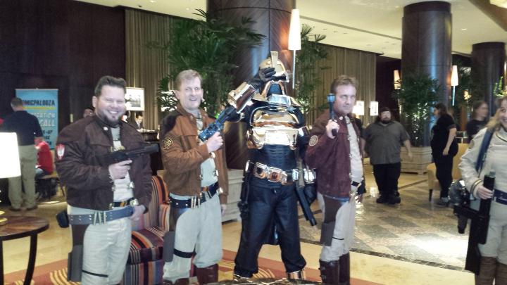 Blackstar Troops awaiting opening ceremony