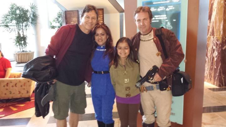 Richard and us before the opening ceremony