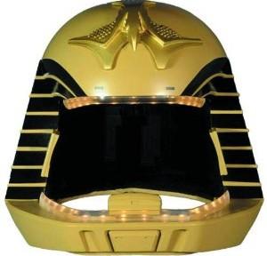 The viper-pilot helmet--note Galactica rising phoenix