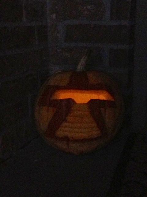 Cylon Jack-O-Lantern