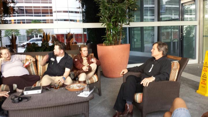 Spectre and Monolith hanging with Dirk