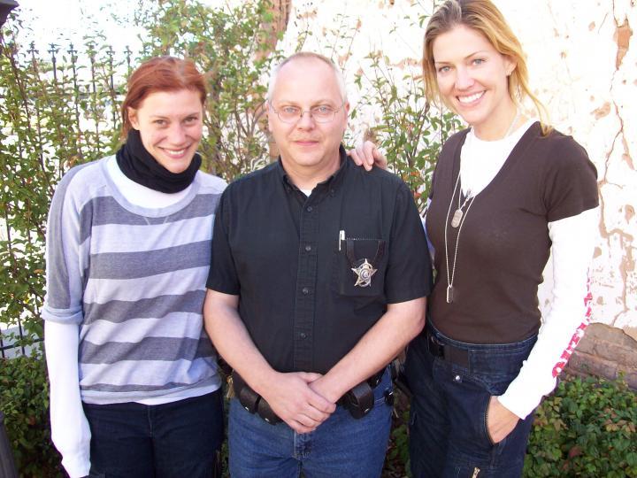 Katee Sackhoff, Tricia Helfer and me
